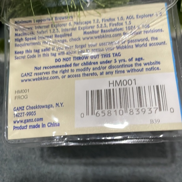 Webkinz Green Frog, Not Used - Picture 7 of 7